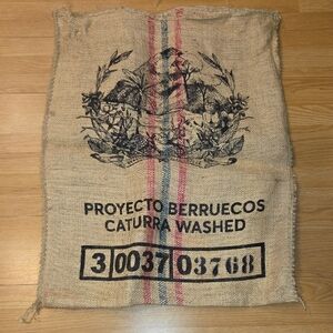 Decorative Colombian Coffee Bean Burlap Sack